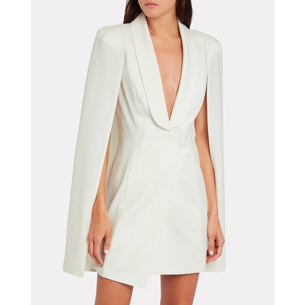NWT Katie May Boss Lady Cape Dress Ivory Size S